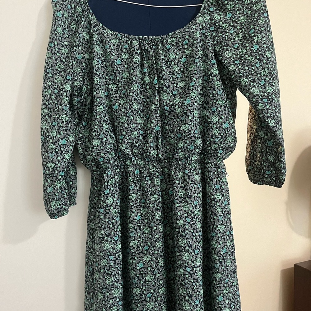 Accidentally In Love Dress Large Navy/Green